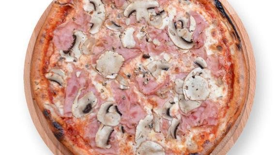 Pizza prosciutto e funghi