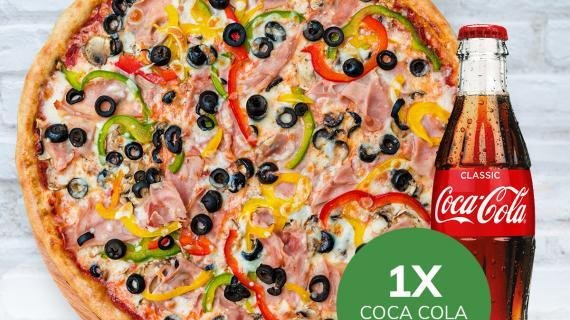 Pizza + Coca Cola gratuit